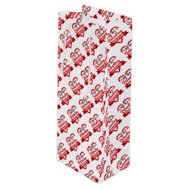 Valentijnsdag Gift Bag Wijn Cadeautas