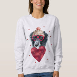 Valentijnsdag Gift Border Collie Dog Trui