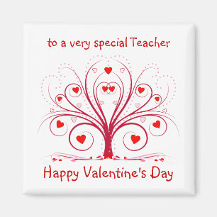 Valentijnsdag Gift for Teachers - Square Magnet