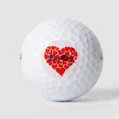 Valentijnsdag Gift Golf roept hem op Golfballen (Voorkant)