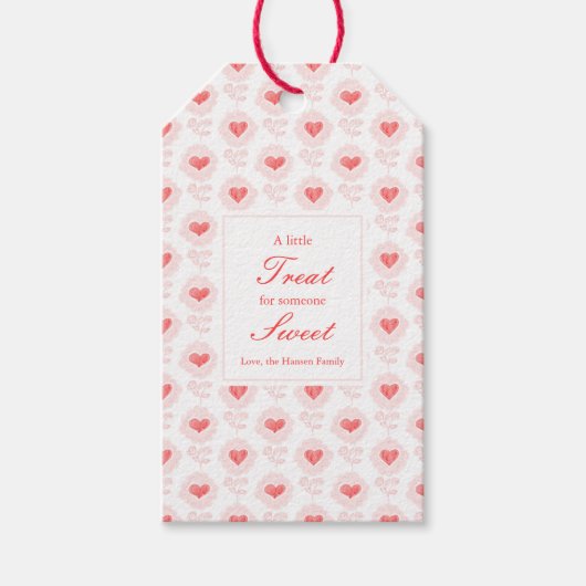 Valentijnsdag Gift Label Cadeaulabel (Voorkant)