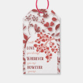 Valentijnsdag Gift Label - Elegant ontwerp Cadeaulabel (Voorkant)