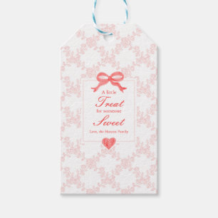 Valentijnsdag Gift Label Roos Trellis Cadeaulabel