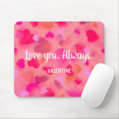 Valentijnsdag Gift: Mousepad met harten Muismat (Met muis)