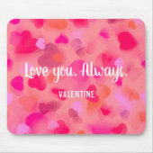 Valentijnsdag Gift: Mousepad met harten Muismat (Voorkant)
