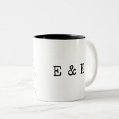 Valentijnsdag Gift Pinky Promise Couple Gift Tweekleurige Koffiemok (Voorkant rechts)