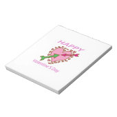 Valentijnsdag Gift Romantic Heart in Arrows leuk Notitieblok (Linkerzijde)