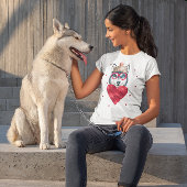 Valentijnsdag Gift Siberian Husky Dog T-shirt