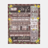 Valentijnsdag Gift voor zijn/haar aan mijn vrouw Fleece Deken (Voorkant)