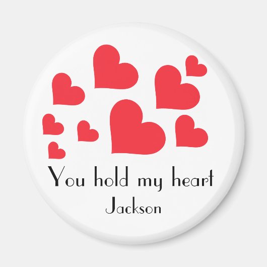 Valentijnsdag Gift voor zijn of haar eigen naam Magneet (Voorkant)