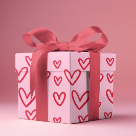 Valentijnsdag Gifts Love Red Hearts Cadeaupapier