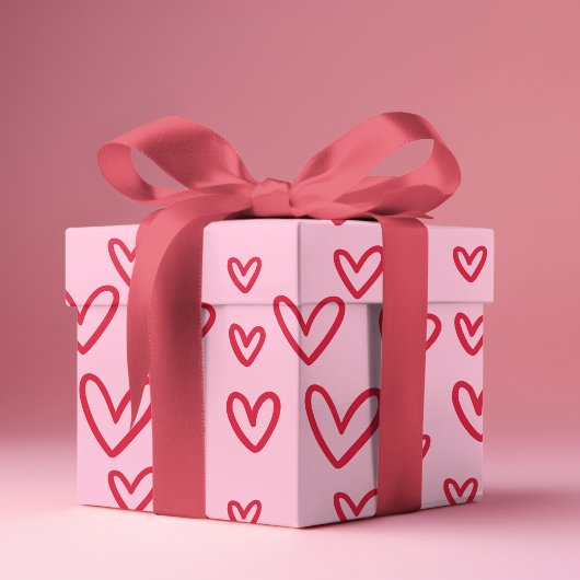 Valentijnsdag Gifts Love Red Hearts Cadeaupapier