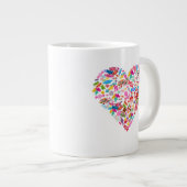 Valentijnsdag Gifts Snoep Hartvorm Ontwerp Grote Koffiekop (Voorkant rechts)