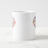 Valentijnsdag Gifts Snoep Hartvorm Ontwerp Grote Koffiekop (Voorkant)