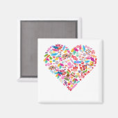 Valentijnsdag Gifts Snoep Hartvorm Ontwerp Magneet (Voorkant / Achterkant)