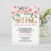 Valentijnsdag Girl Baby shower By Mail Pandemic Kaart (Staand voorkant)