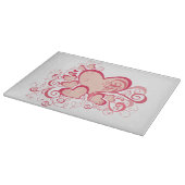 Valentijnsdag Glass Cutting Board Snijplank (Hoek)