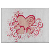 Valentijnsdag Glass Cutting Board Snijplank (Voorkant)