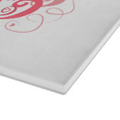 Valentijnsdag Glass Cutting Board Snijplank (Hoek)