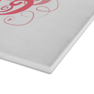 Valentijnsdag Glass Cutting Board Snijplank