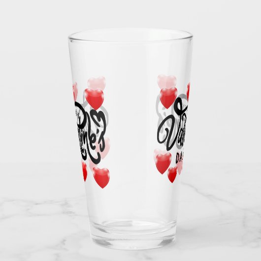 Valentijnsdag Glass Glas (Rechts)