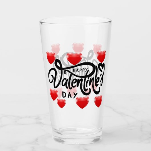 Valentijnsdag Glass Glas (Voorkant)
