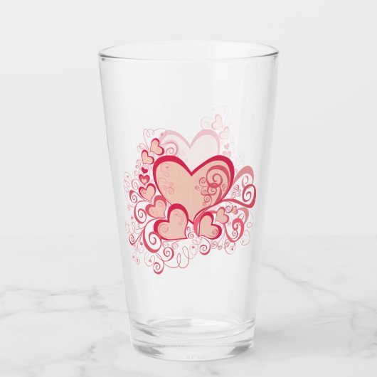 Valentijnsdag Glass Tumbler (Voorkant)