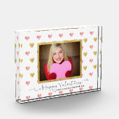 Valentijnsdag Glitter Heart Script - Fotoblok (Links)