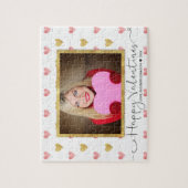 Valentijnsdag Glitter Heart Script Photo - Puzzle Legpuzzel (Verticaal)
