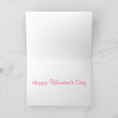 Valentijnsdag glitter LOVE Foto Feestdagen Kaart (Binnen)