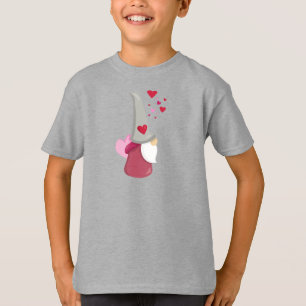 Valentijnsdag Gnome, Cute Gnome, Beard, Hearts T-shirt