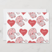 Valentijnsdag  Gnome Doodle Kinderfeestje Foto  Kaart (Achterkant)