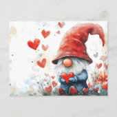 Valentijnsdag Gnome Feestdagenkaart (Voorkant)