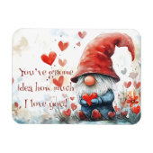 Valentijnsdag Gnome Flexibele Fotomagneet Magneet (Horizontaal)