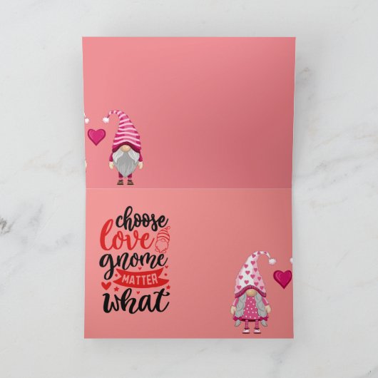 Valentijnsdag Gnome Kaart (Binnen)