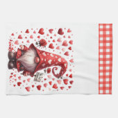 Valentijnsdag Gnome Keuken Handdoeken (Horizontaal)