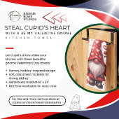 Valentijnsdag Gnome Keuken Handdoeken