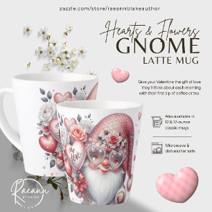 Valentijnsdag Gnome Latte Mok