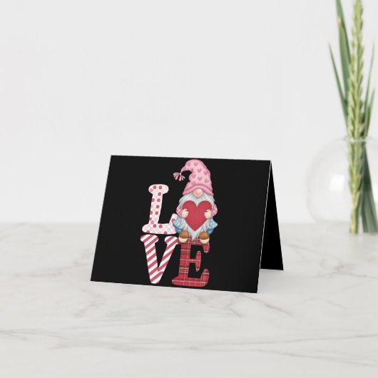 Valentijnsdag Gnome liefde paar geschenken voor ha Kaart (Voorkant)