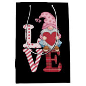 Valentijnsdag Gnome liefde paar geschenken voor ha Medium Cadeauzakje (Voorkant)
