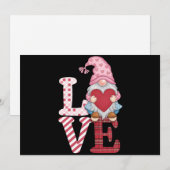 Valentijnsdag Gnome Liefdes Koppel Cadeaus voor Ha Feestdagenkaart (Voorkant / Achterkant)