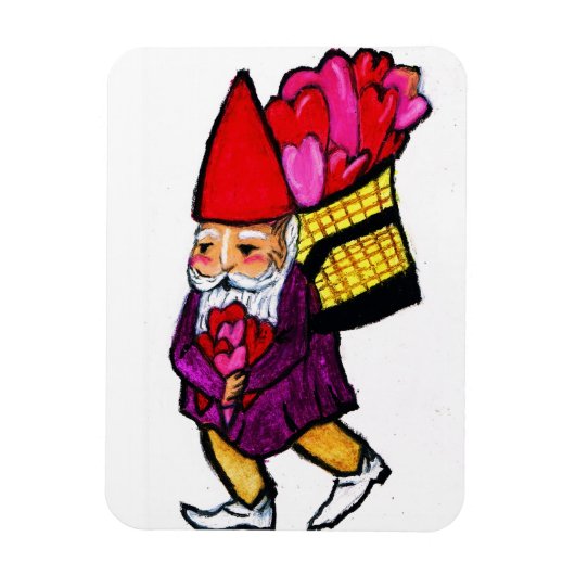 VALENTIJNSDAG GNOME magneet (Verticaal)
