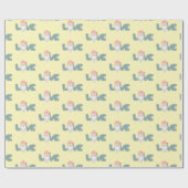 Valentijnsdag Gnome Pink Yellow Grey S Cadeaupapier (Vlak)