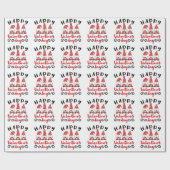 Valentijnsdag Gnome Swedish Tomte Cadeaupapier (Vlak)