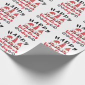 Valentijnsdag Gnome Swedish Tomte Cadeaupapier (Hoek)