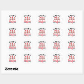 Valentijnsdag Gnome Swedish Tomte Ronde Sticker (Vel)