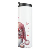 Valentijnsdag Gnome Thermische Tumbler Thermosbeker (Geroteerd rechts)