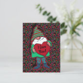 Valentijnsdag Gnome | Uw persoonlijke voorkeur Briefkaart (Staand voorkant)