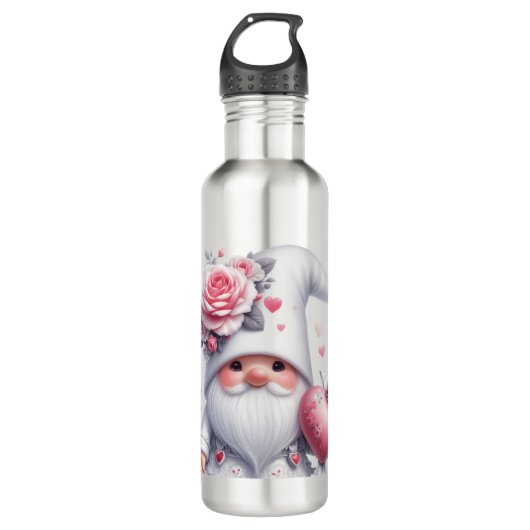 Valentijnsdag Gnome Waterfles Waterfles (Voorkant)