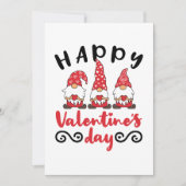 Valentijnsdag Gnome Zweedse Tomte Feestdagenkaart (Voorkant)